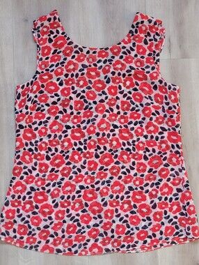Cabi Fiesta Tank Style 5356 Ruffle V-Back Floral Blouse - Size XS